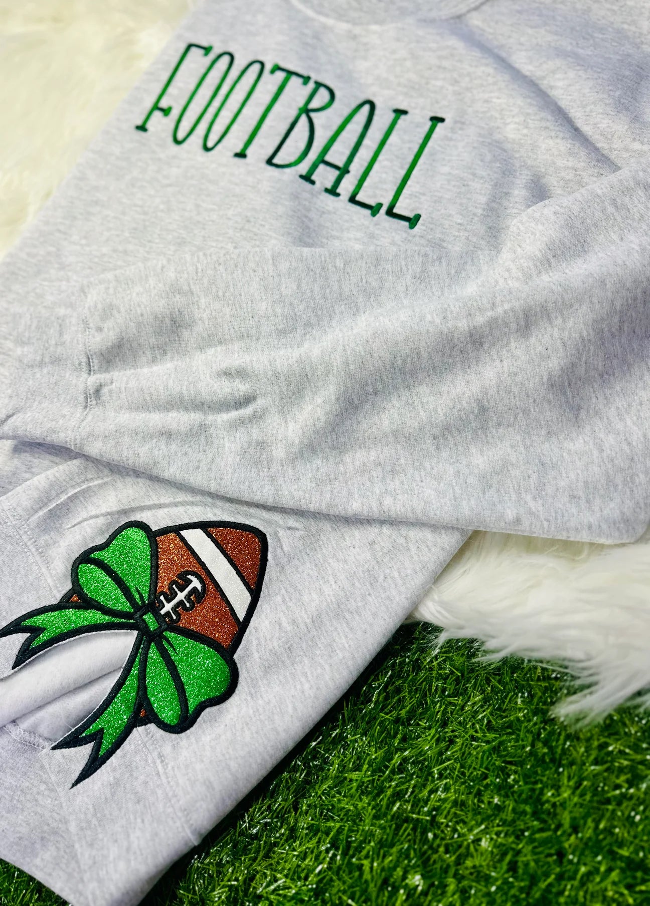 Sport Bows Embroidered Crewneck