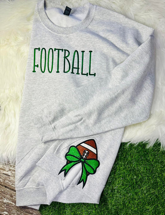 Sport Bows Embroidered Crewneck