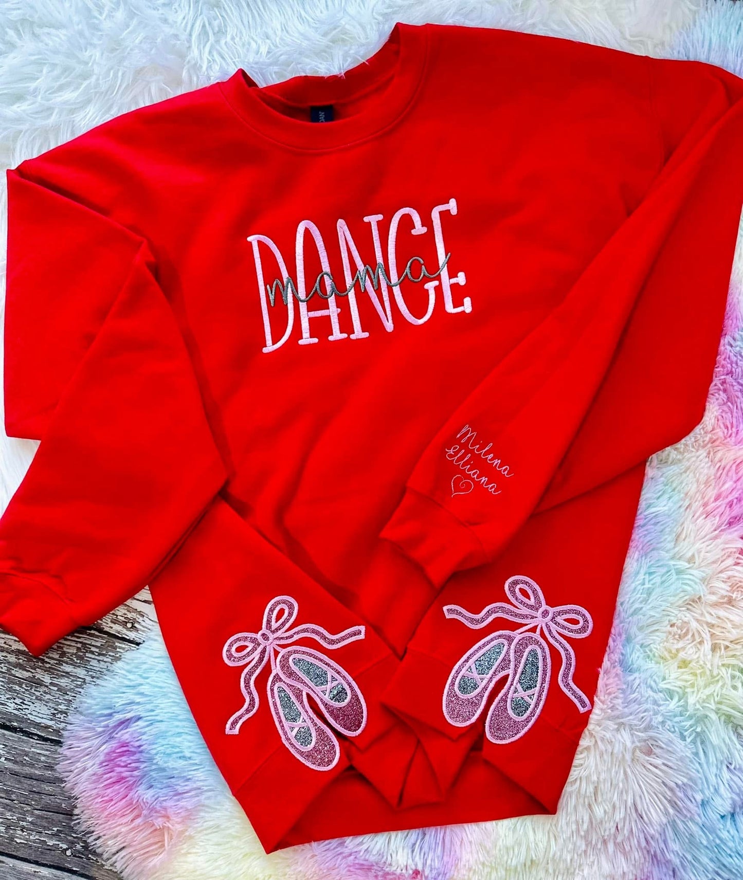 Sport Bows Embroidered Crewneck