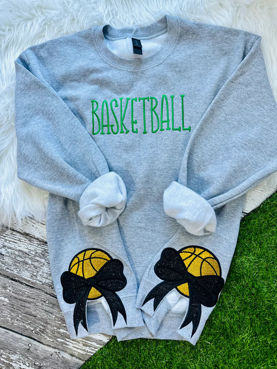 Sport Bows Embroidered Crewneck