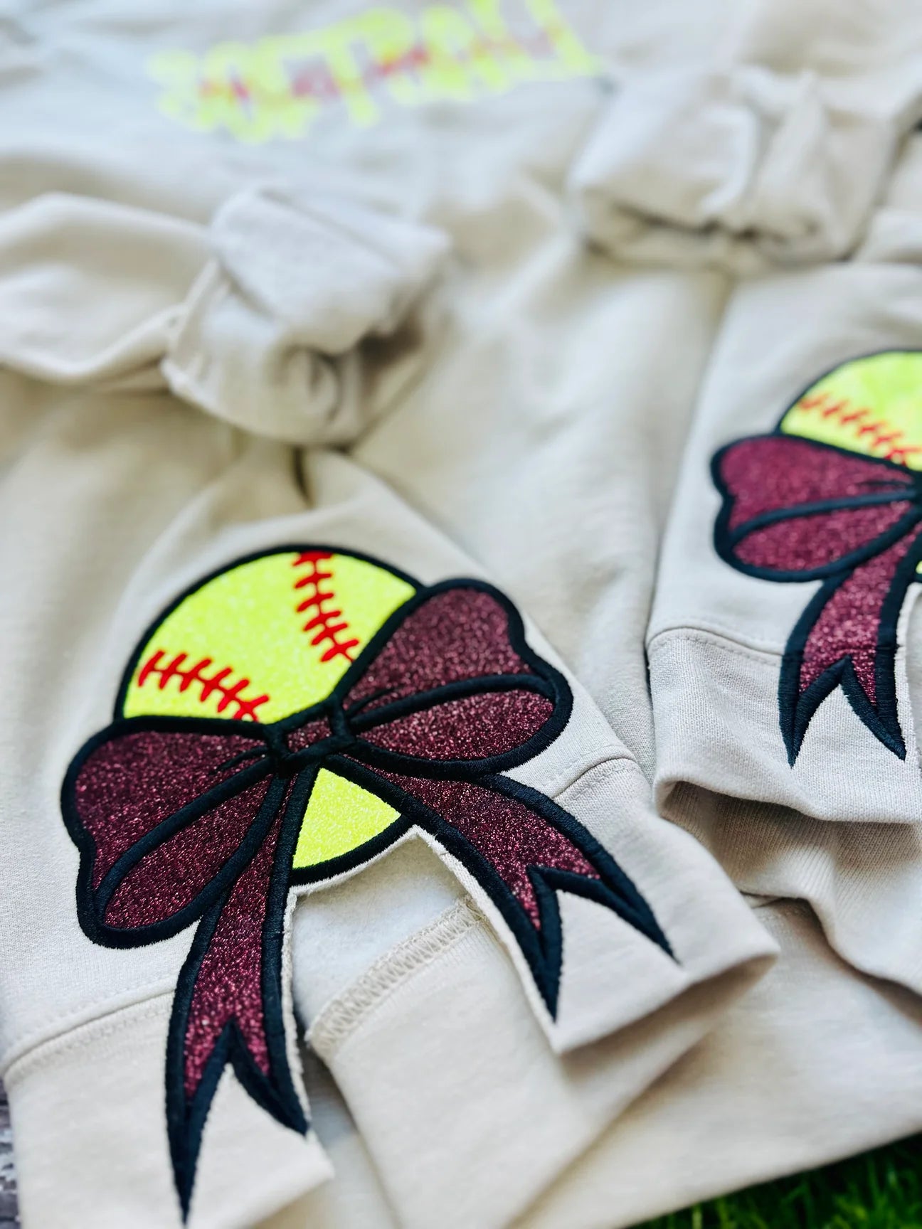 Sport Bows Embroidered Crewneck