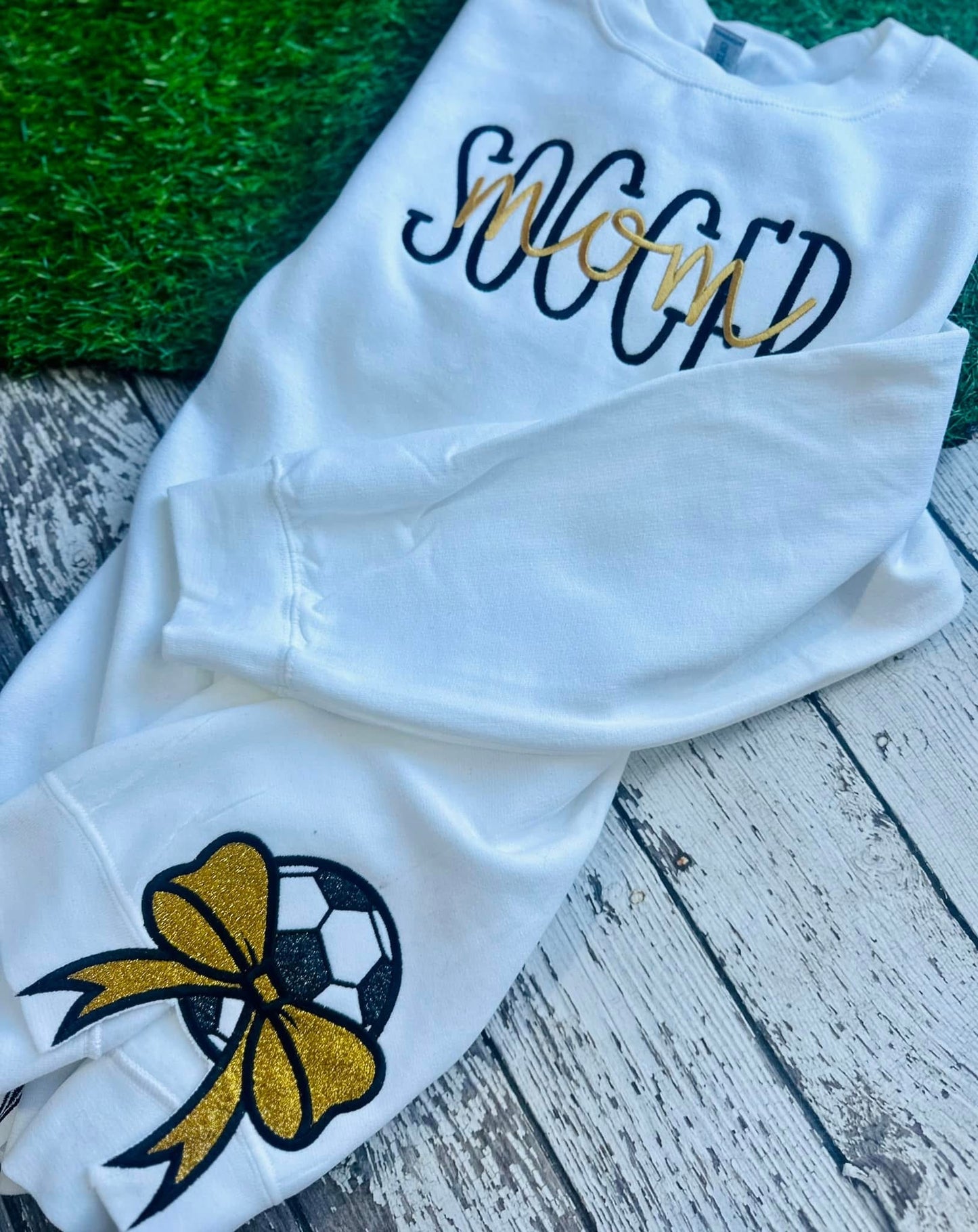 Sport Bows Embroidered Crewneck