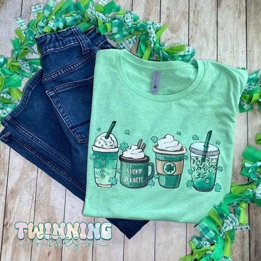 Lucky Coffee Cups Tee